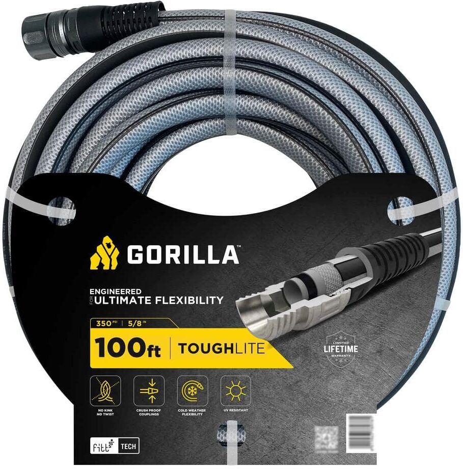 Gorilla ToughLite 5/8 in. x 100 ft. Heavy Duty Garden Hose