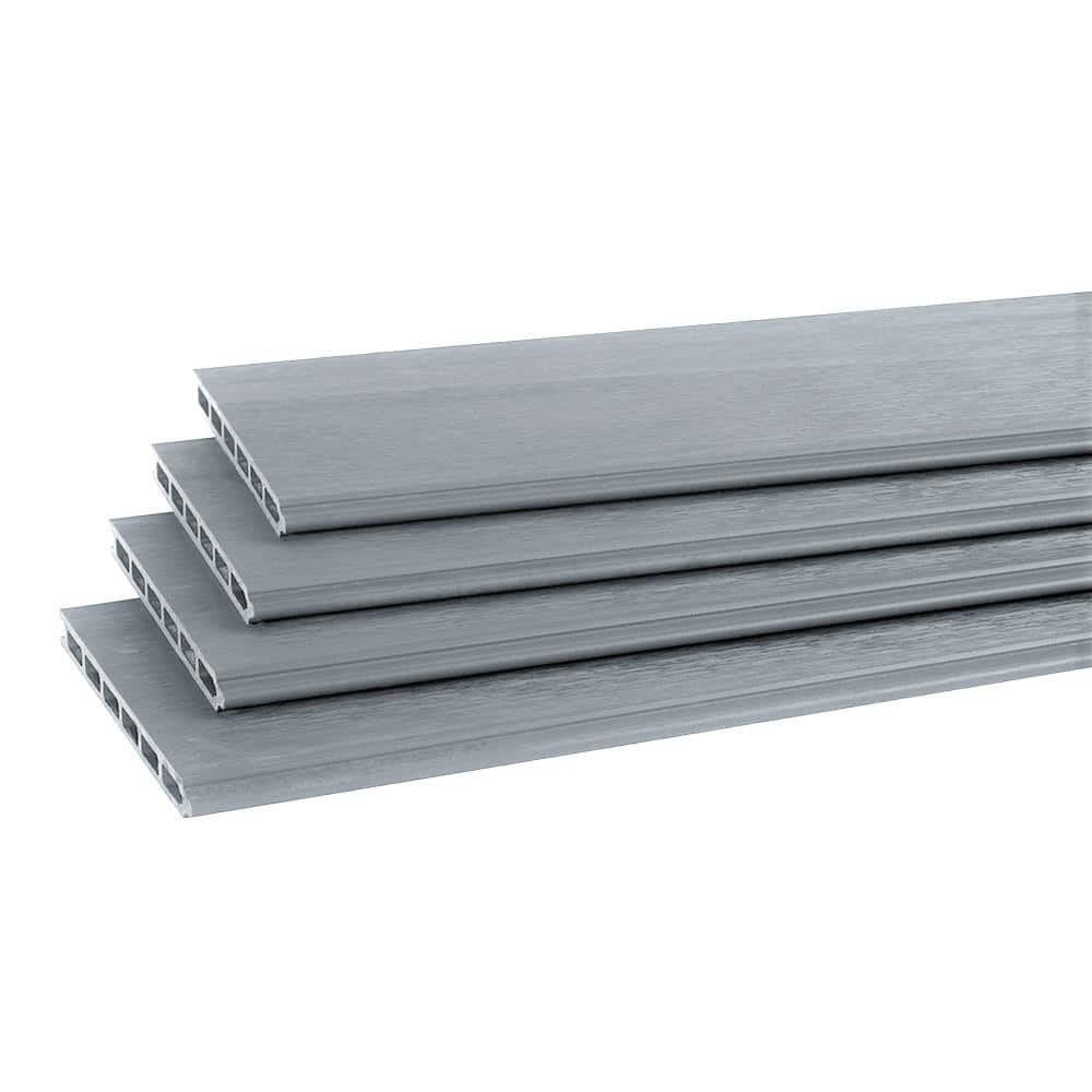 FORTRESS Evolver 70 in. x 8.5 in Grey Capped Composite Boards for Fence Panel (4-Pack)
