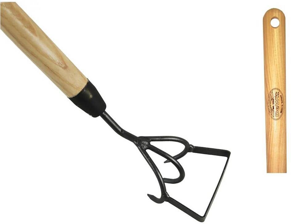 DeWit 54.5 in. L Ash Hardwood Handle 59 in. L Stirrup Garden Hoe Long Handle Cultivator