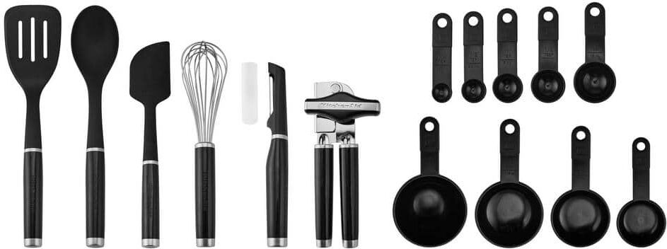 KitchenAid 15-Piece Black Classic Tool and Gadget Set