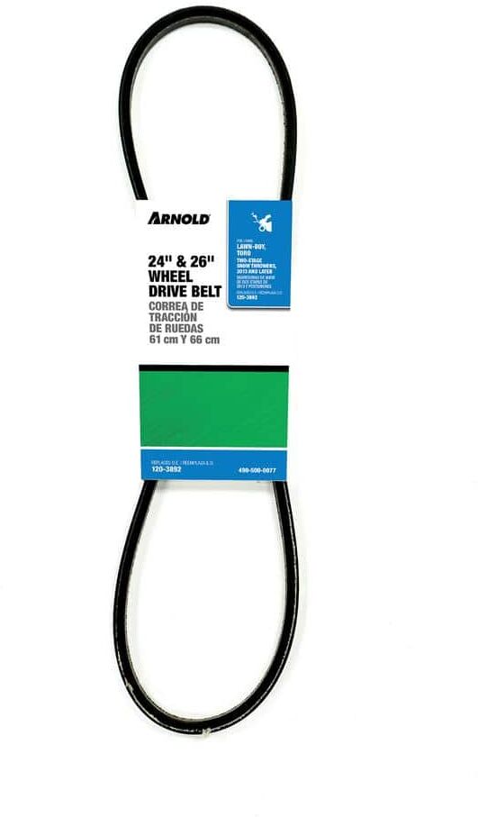 Arnold Replacement Drive Belt for Select Toro 24 in. and 26 in. Two-Stage Snow Blowers, Replaces OE# 120-3822