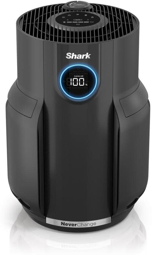 Shark 650 Sq. Ft. HEPA - Never Change Filter Air Purifier in Charcoal Grey with Timer