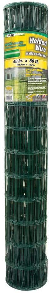 YARDGARD 2 in. x 4 in. Mesh x 4 ft. x 50 ft. 14-Gauge Zinc-Coated PVC Coated Welded Wire Fence