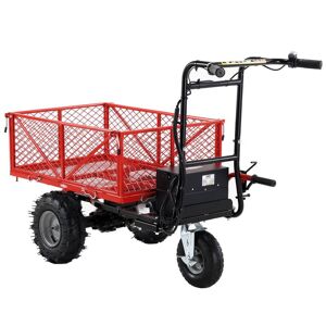 Afoxsos Capacity 500 lbs. 7.89 cu. ft. Steel Garden Cart/Material Debris Hauler, Wheelbarrow Utility Cart Electric Powered Cart