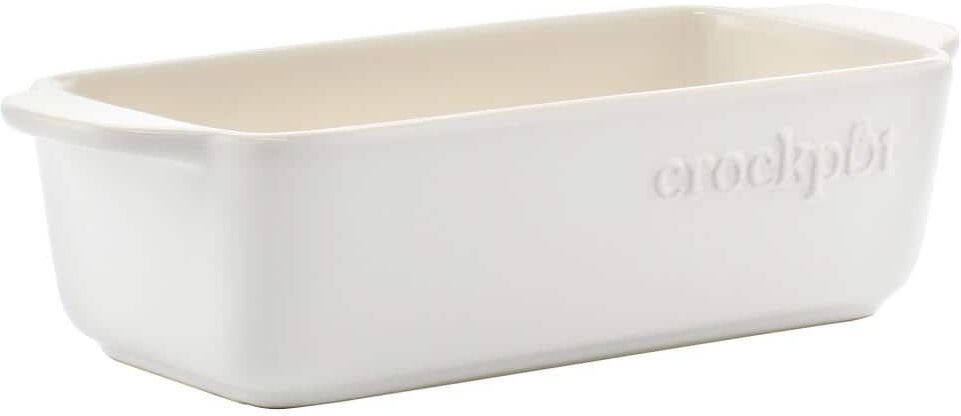 Crock-Pot Artisan 1.25 qt. Rectangular Stoneware Bake Pan in Cream