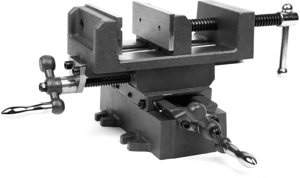 WEN 4.25 in. Compound Cross Slide Industrial Strength Benchtop and Drill Press Vise