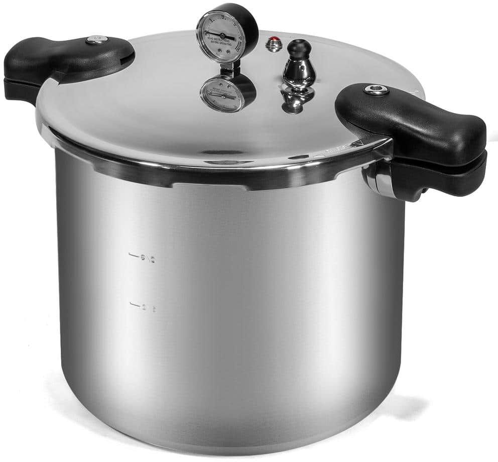 Barton 22 qt. Aluminum Stovetop Pressure Cooker With Built-in Pressure Dial Gauge