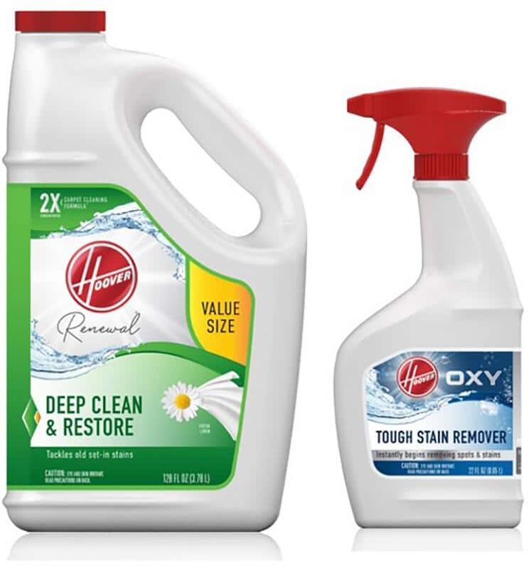 Hoover 128 oz. Renewal Carpet Cleaner Solution & 22 oz. Oxy Stain Remover Carpet Pretreatment Spray Pack Combo Kit