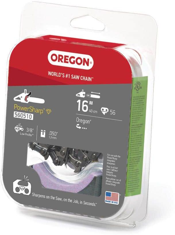 Oregon PowerSharp Replacement Saw Chain for  CS300 Chain Saw Equipped with 16 in. Bar, Includes Sharpening Stone 560510