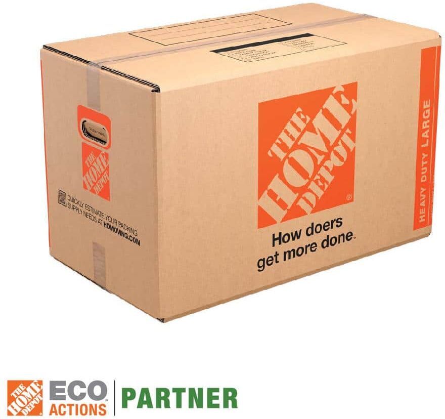 The Home Depot 27 in. L x 15 in. W x 16 in. D Heavy-Duty Large Moving Box with Handles (40-Pack)