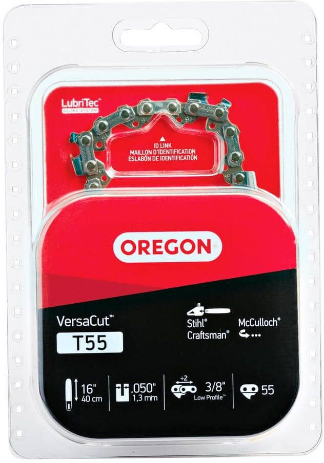 Oregon T55 Chainsaw Chain for 16 in. Bar Fits Stihl, Craftsman, McCulloch, Pouland Wen and others