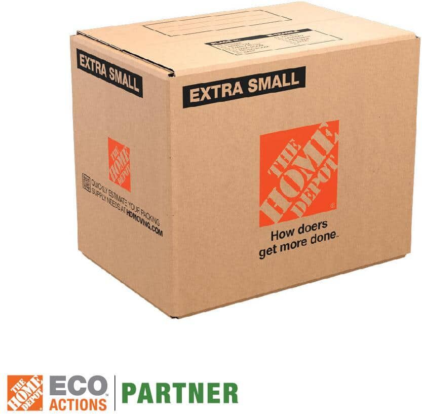 The Home Depot 15 in. L x 10 in. W x 12 in. Extra-Small Moving Box with Handles (360 Pack)