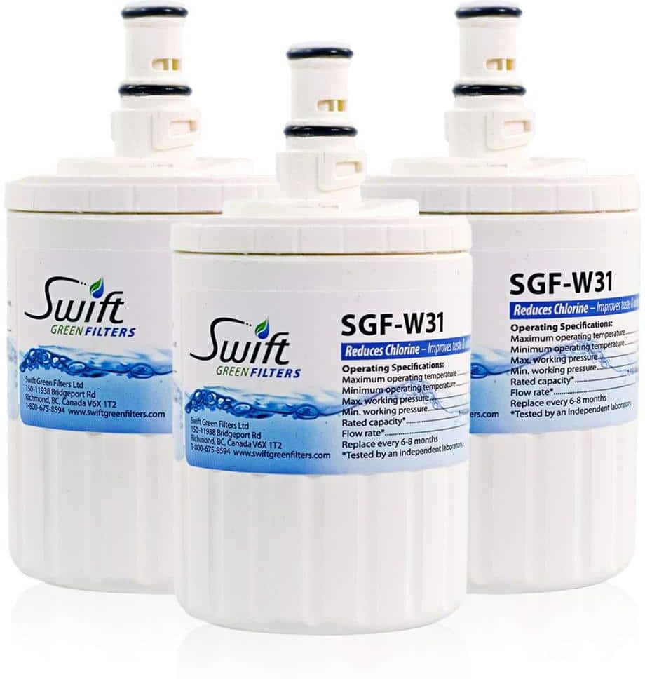 Swift Green Filters Compatible Refrigerator Water Filter for Whirlpool EDR8D1, FILTER 8,46-9002, (3 PacK)