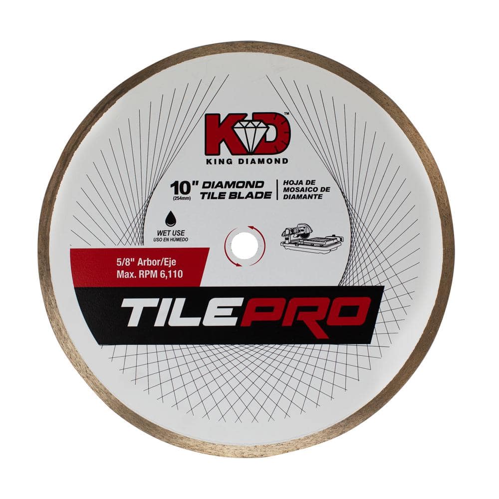 KING DIAMOND 10 in. Diamond Tile Circular Saw Blade