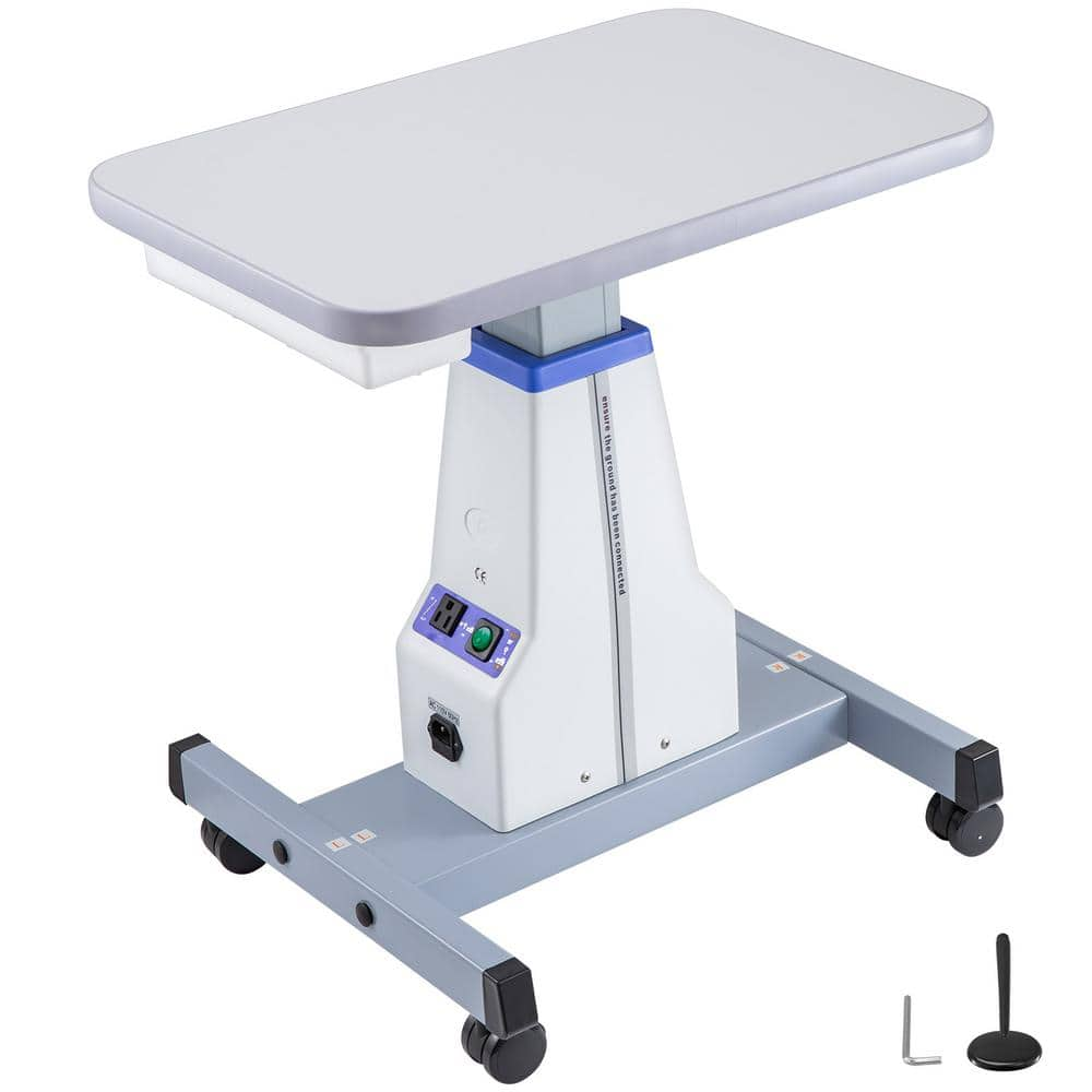 VEVOR Motorized Instrument Table D16 18.9 in. x 15.7 in. Professional Medical Cart Dental Adjustable Optical Eyeglass Table