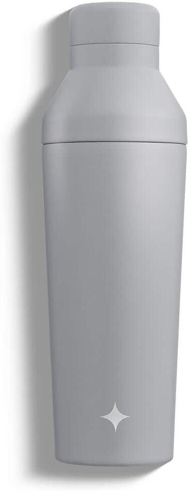 JoyJolt 20 oz. Grey Vacuum Insulated Stainless Steel Cocktail Protein Shaker