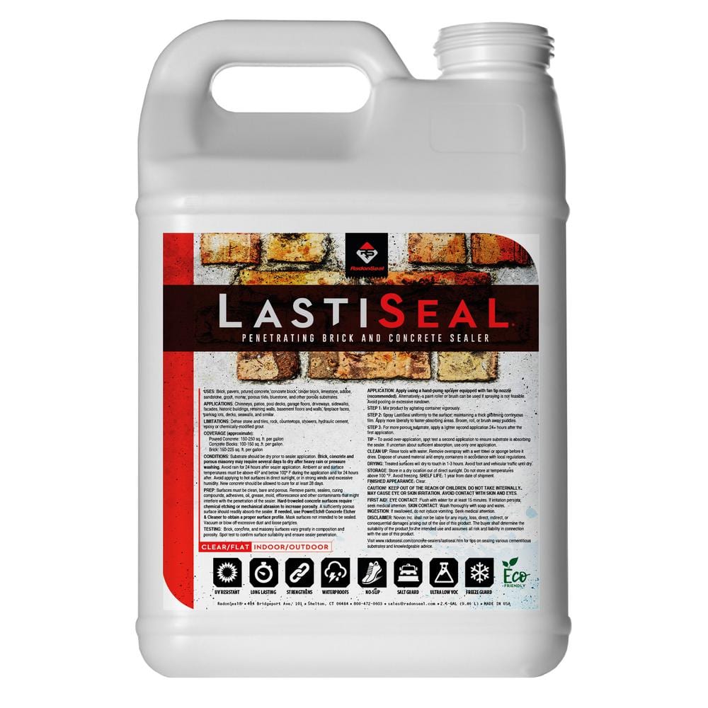 LastiSeal 2.5 Gal. Long-Lasting Waterproofing Brick Concrete and Paver Sealer