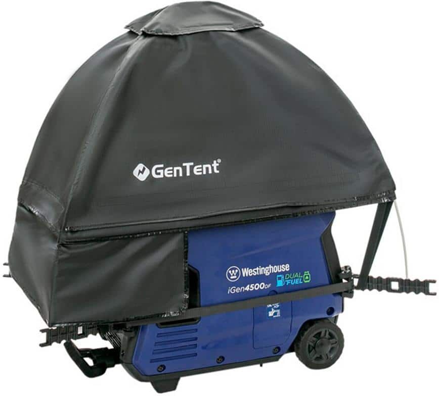 GenTent Generator Running Cover - Inverter Kit (Standard, Black) - for Fully Encased Inverter Generators