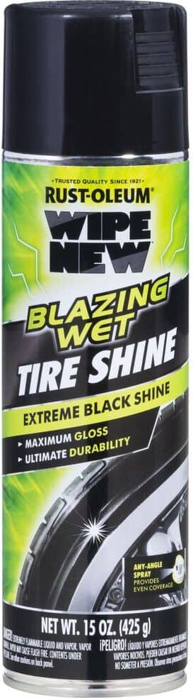 WIPE NEW 15 oz. Blazing Wet Tire Shine Spray (Case of 6)