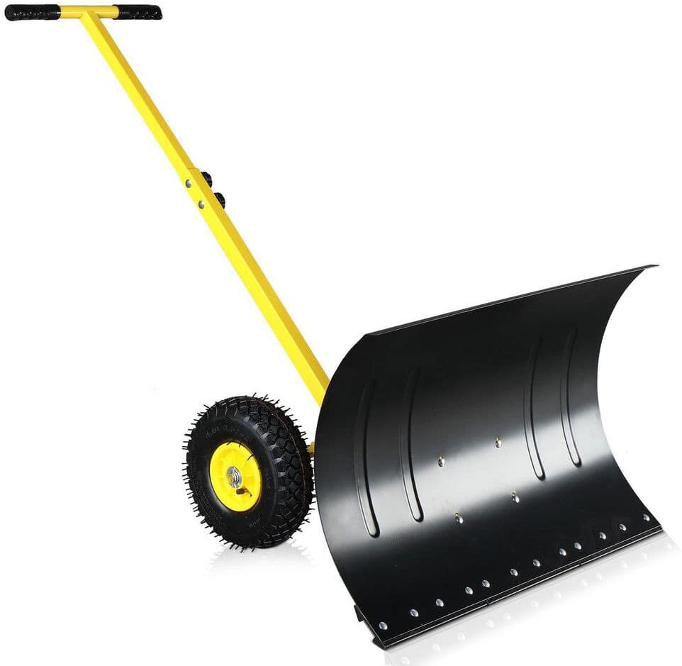 Winado 14.9 in. Plastic Handle Steel Snow Shovel