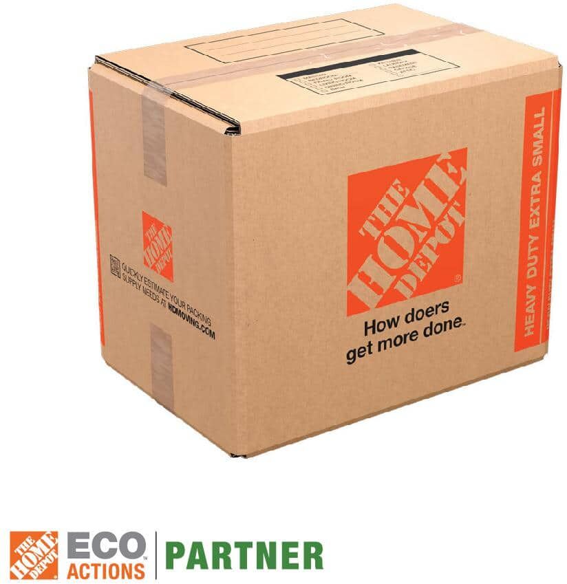 The Home Depot 15 in. L x 10 in. W x 12 in. Heavy-Duty Extra-Small Moving Box (50-Pack)