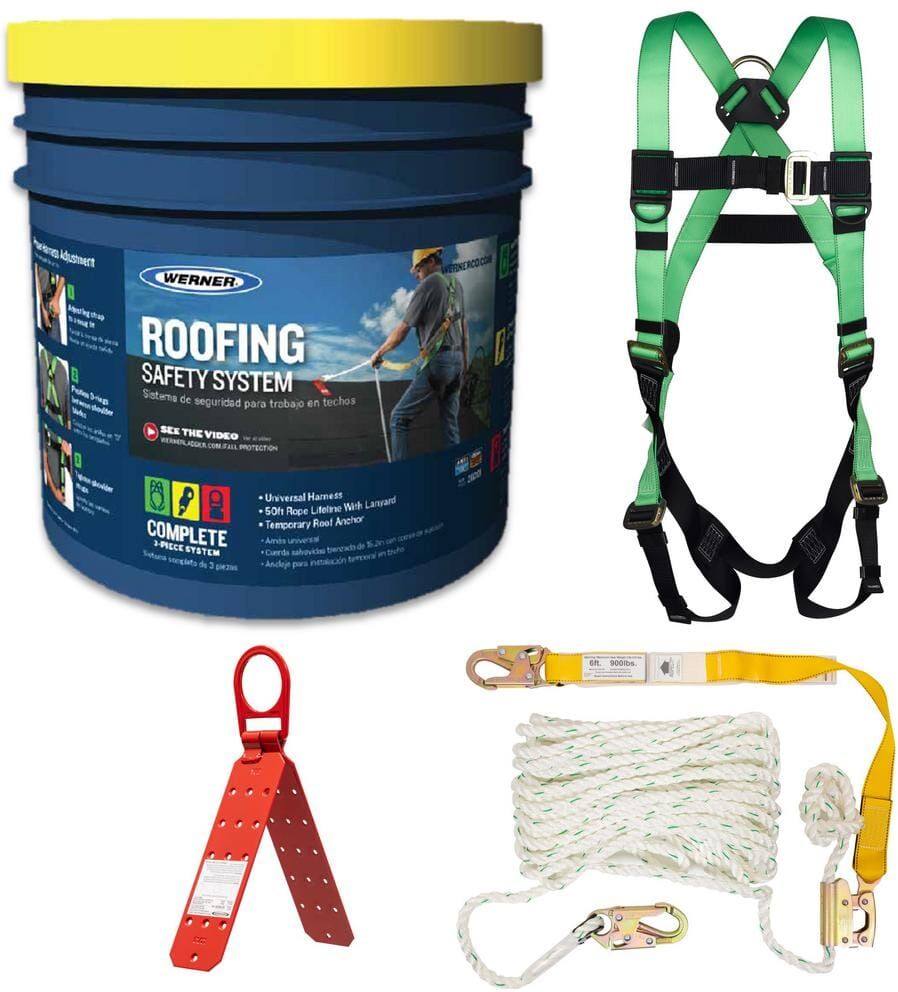 Werner Fall Protection Roofing Safety System Compliance Kit