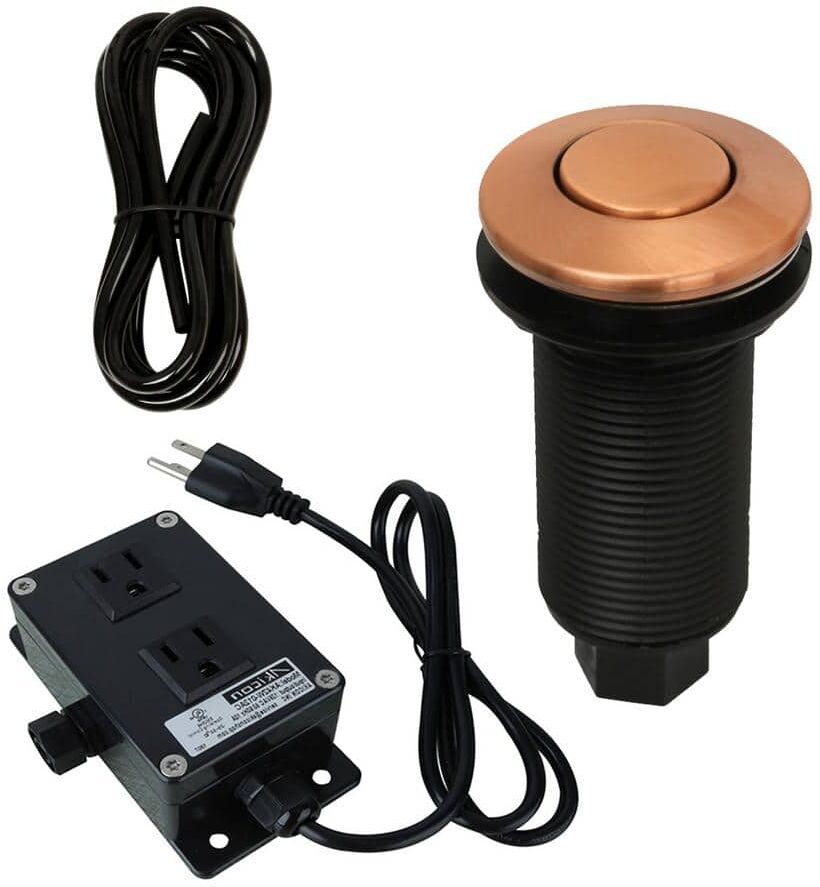 Akicon Copper Garbage Disposal Kitchen Air Switch Kit