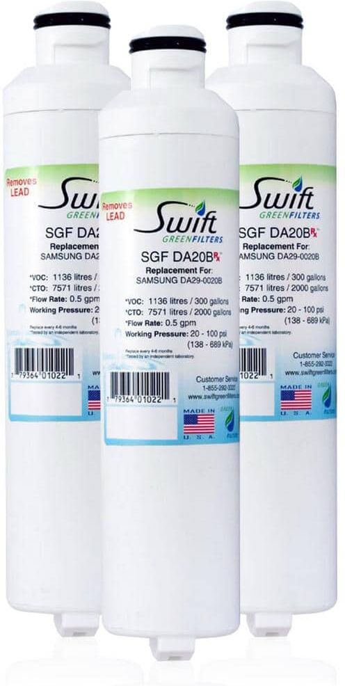 Swift Green Filters Replacement Water Filter for SAMSUNG DA29-0020B (3-Pack)