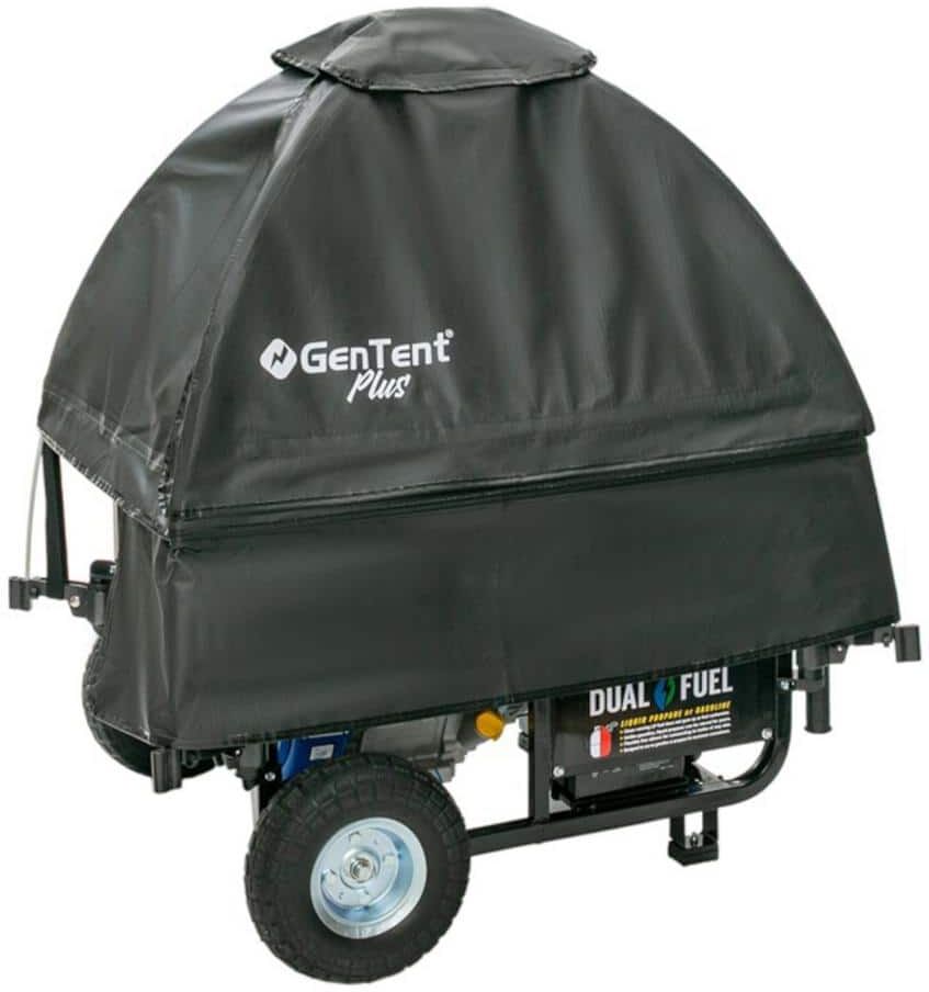 GenTent Generator Running Cover - Universal Kit (Plus, Black) - for Open Frame Portable Generators