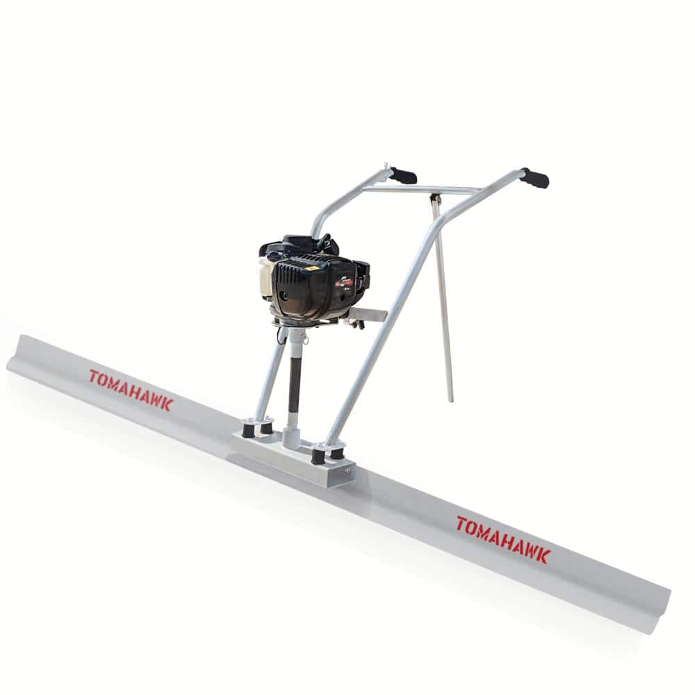 Tomahawk Power Power Screed Concrete Finishing Float 14 ft. Blade Board and 37.7 cc Gas Vibrating Motor Tool
