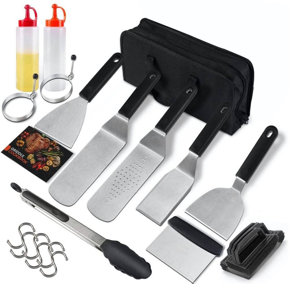 Dyiom 20-Piece Stainless Steel Griddle Accessories Set