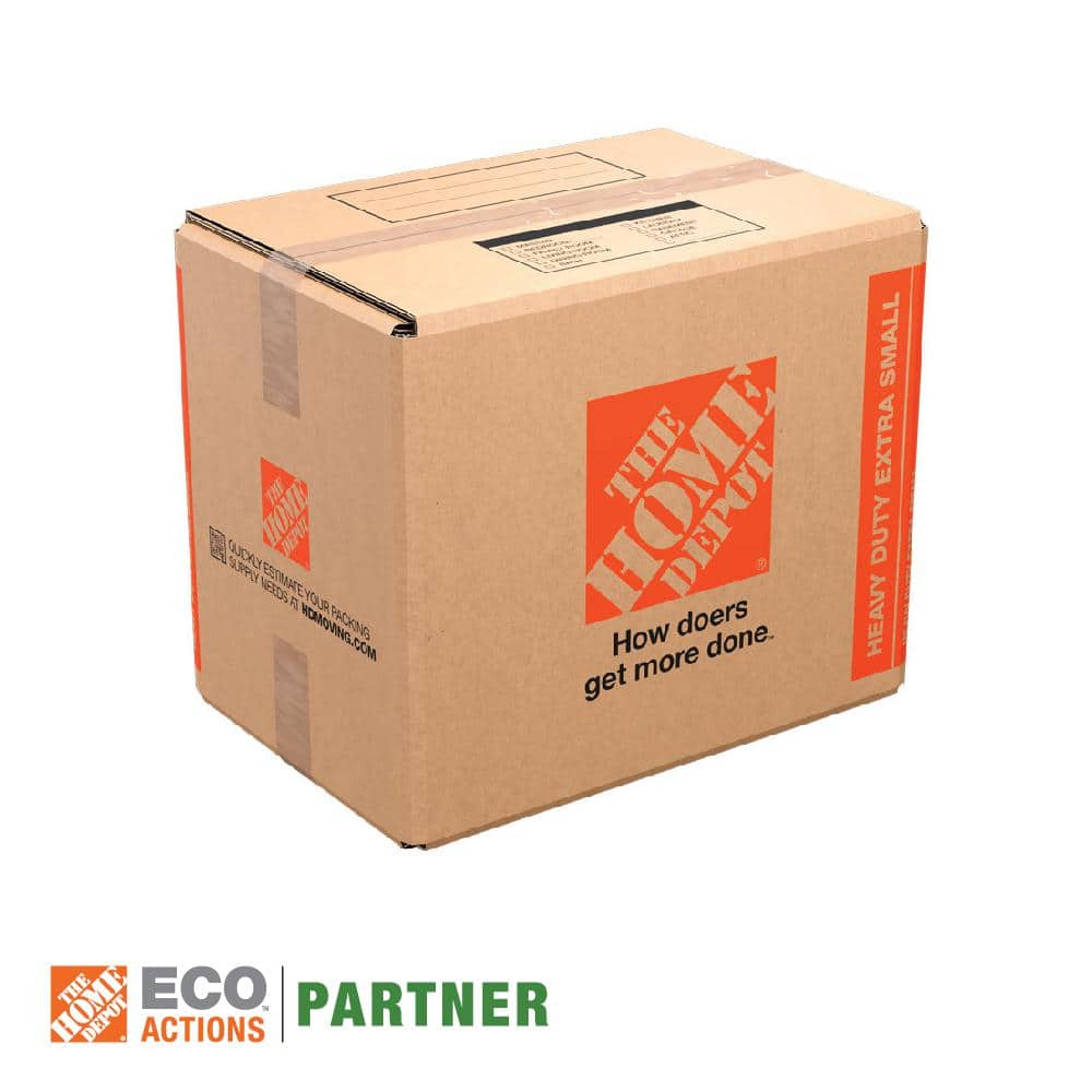 The Home Depot 15 in. L x 10 in. W x 12 in. Heavy-Duty Extra-Small Moving Box (30-Pack)