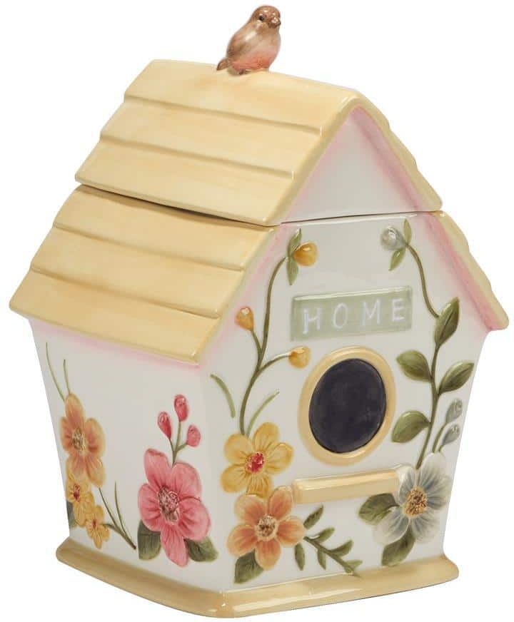 Certified International Nature's Song 1-Piece 3-D Birdhouse Cookie Jar