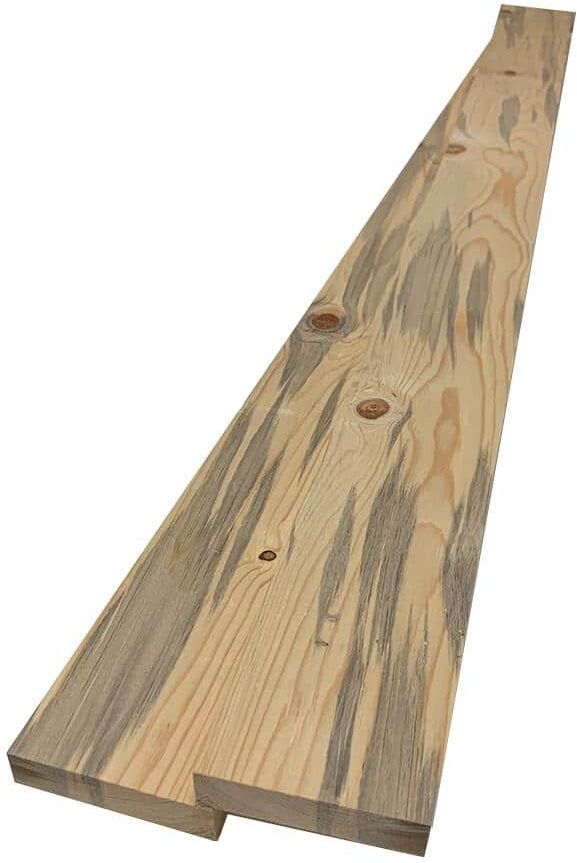 Swaner Hardwood 1 in. x 4 in. x 8 ft. # 3 Common Blue Stain Pine S4S Square Board (2-Pack)