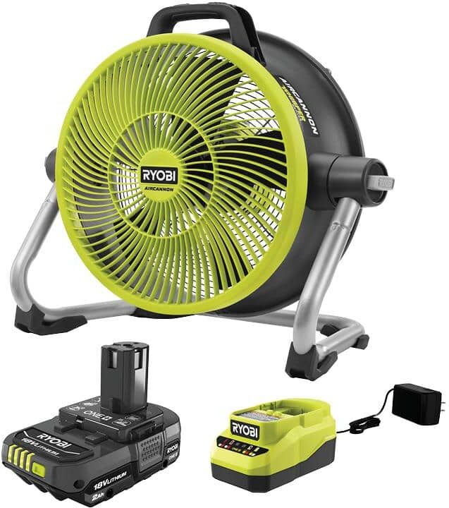 RYOBI ONE+ 18V 14 in. Hybrid Air Cannon Kit with 2.0 Ah Battery and Charger