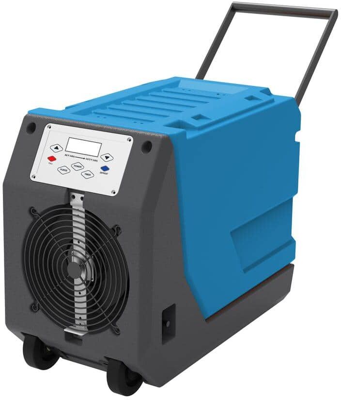 Edendirect 180 pt. 6,000 sq.ft. Commercial Grade Dehumidifier in Blue with Pump Drain Hose for Warehouse and Job Sites