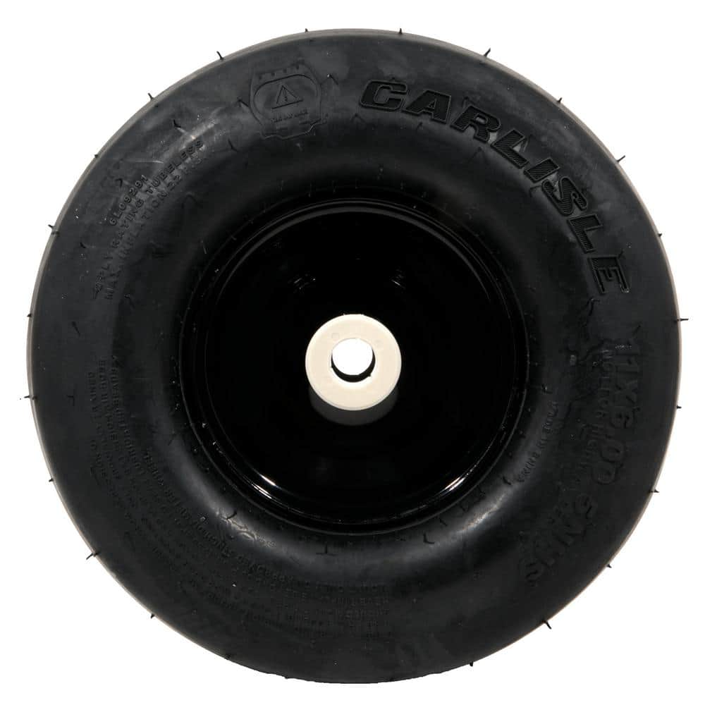 Cub Cadet Original Equipment 11 in. RZT Front Wheel Assembly with Smooth Tread and Black Rim OEM# 634-05664A