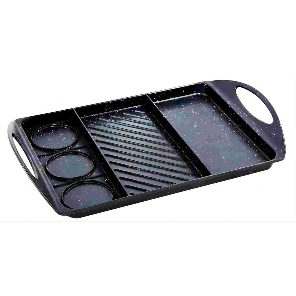 Angel Sar 3 in 1 Flat Top Aluminum Pancake Non-Stick Griddle Pan