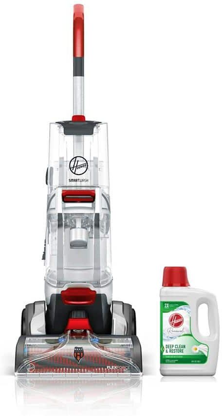 Hoover SmartWash Advanced Upright Automatic Carpet Cleaner with 64 oz. Renewal Carpet Cleaning Solution