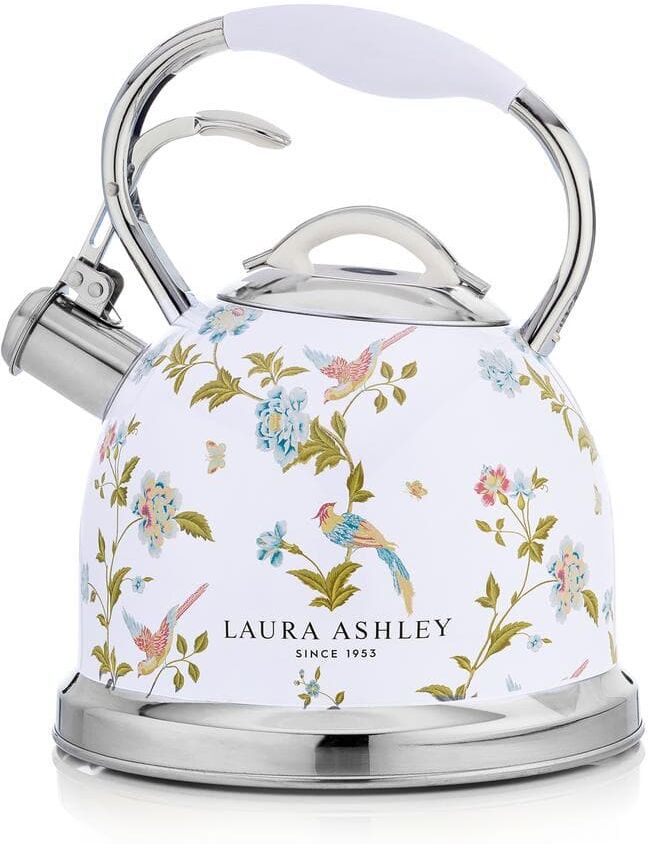 Laura Ashley 10-Cup Elveden White Stove Top Kettle