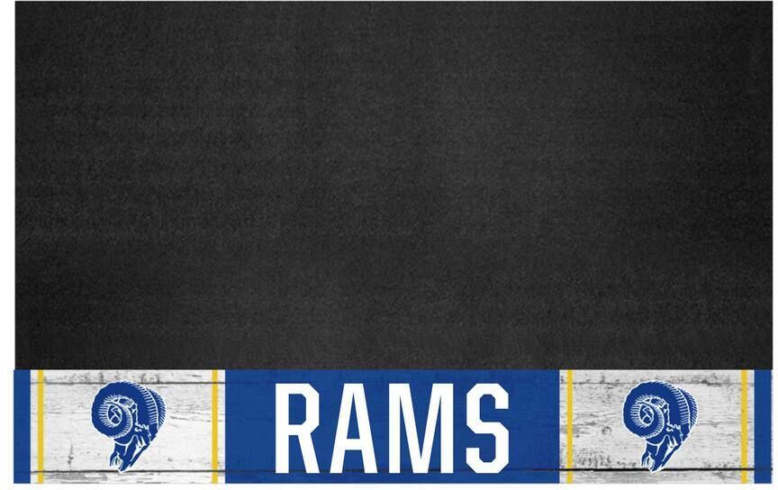 FANMATS 42 in. Los Angeles Rams Vintage Grill Mat