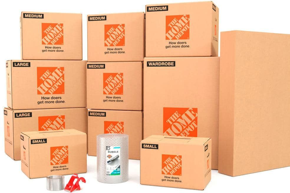 The Home Depot College Moving Kit - Small Box, Medium Box, Large Box Kit for 1 Bedroom holds Single Dorm/Apartment