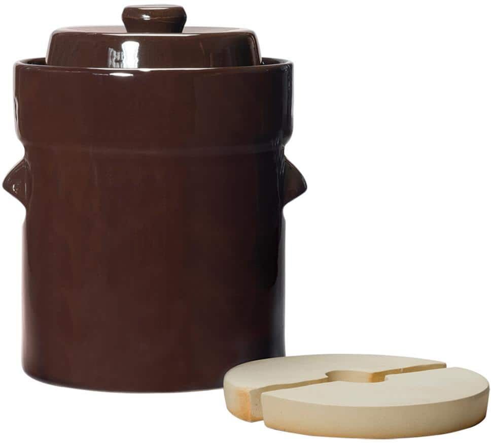 ROOTS & HARVEST Traditional Water Seal Crock Set 5L