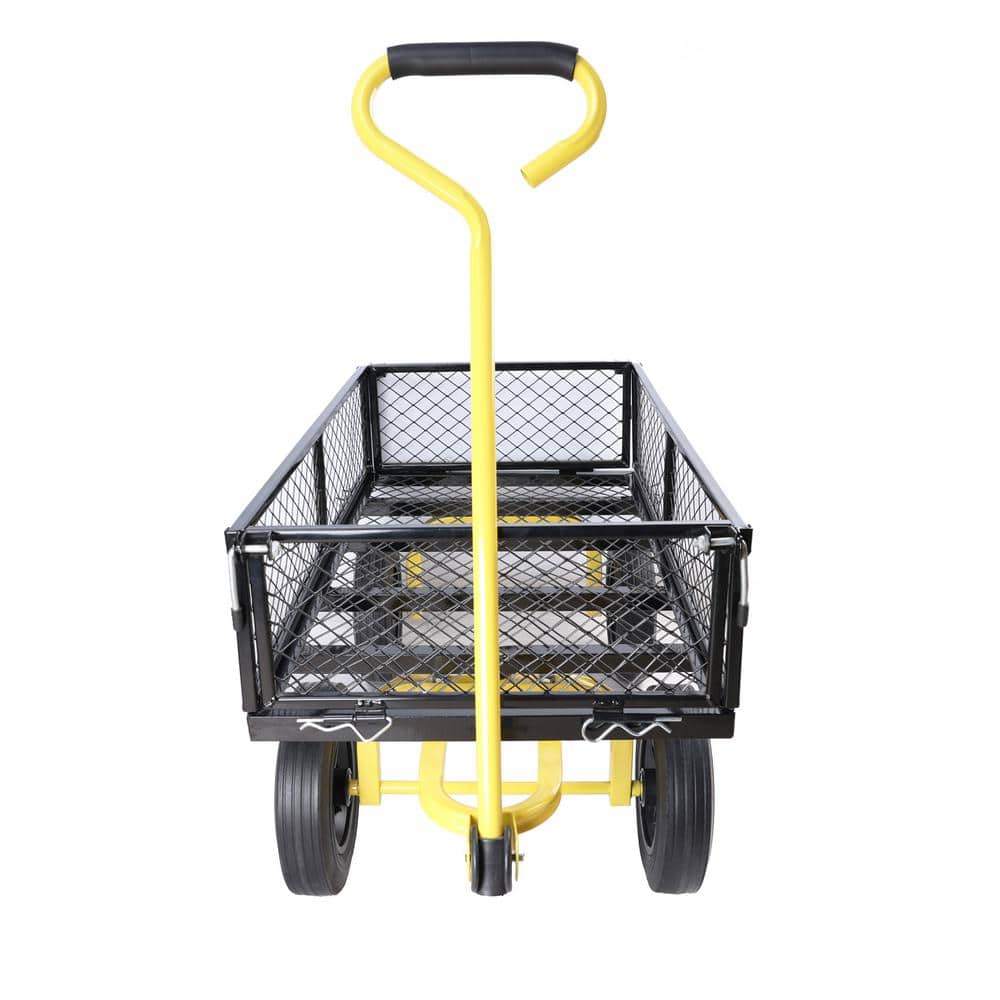 Otryad Solid wheels Tools cart Wagon Cart Garden cart trucks make it easier to transport firewood, Serving Cart