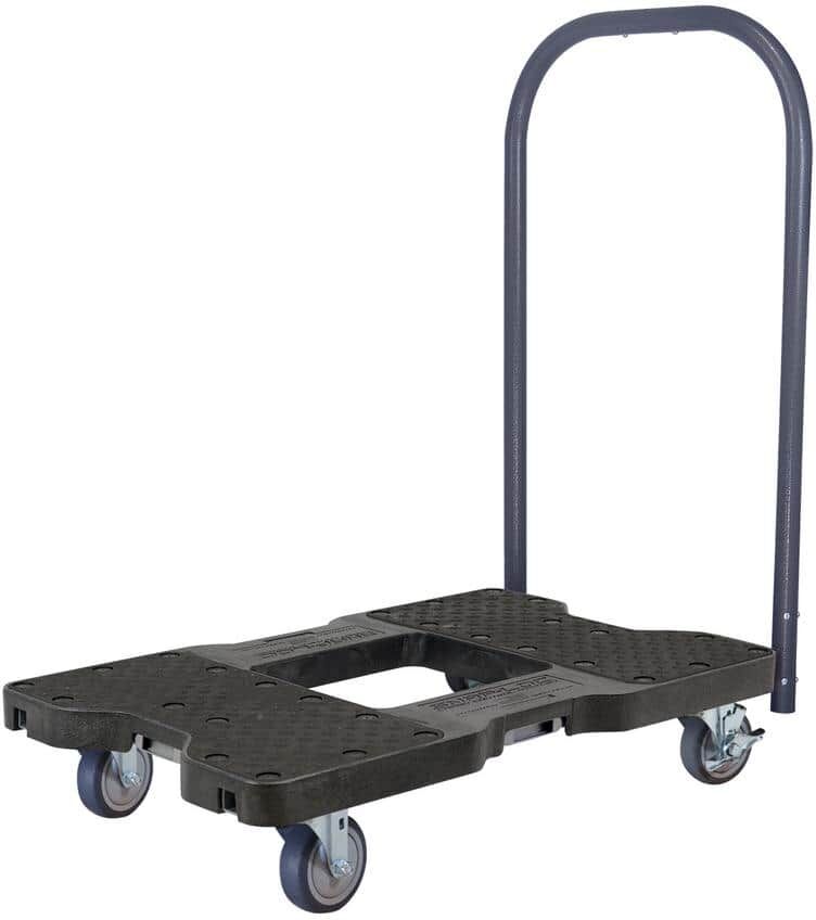 SNAP-LOC 1,200 lbs. Capacity Professional E-Track Push Cart Dolly in Black