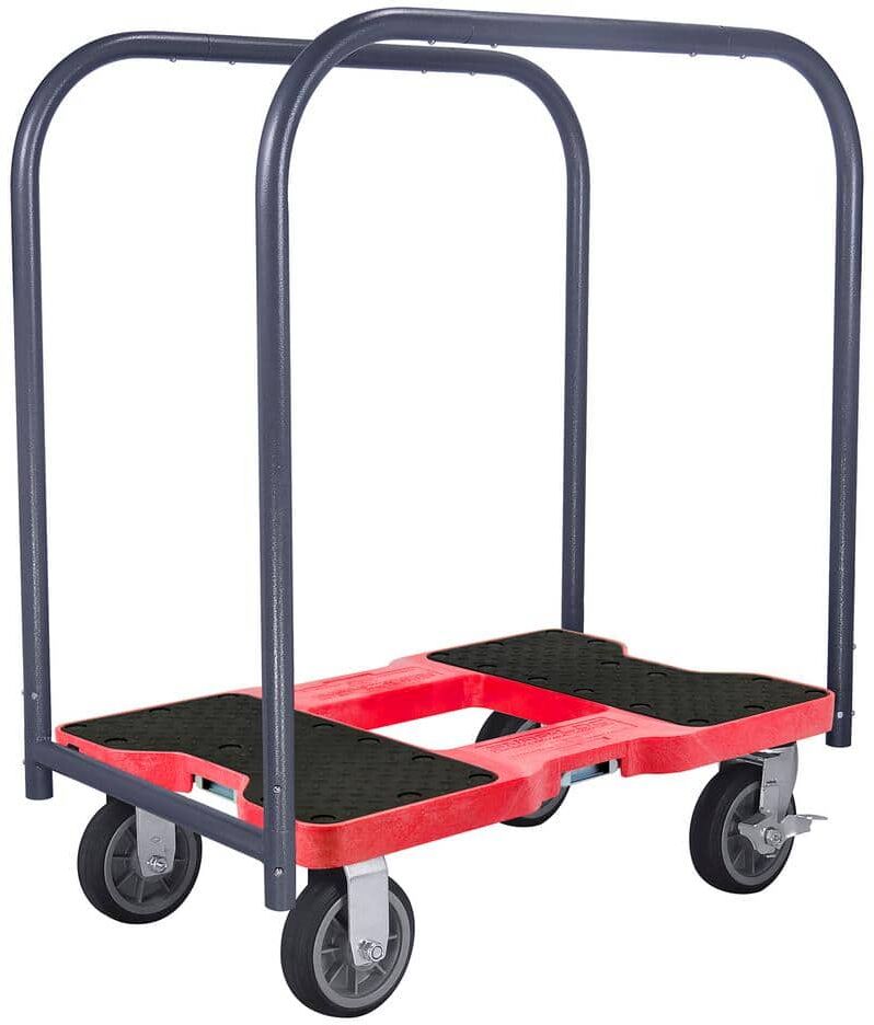 SNAP-LOC 1,500 lbs. Capacity All-Terrain Professional E-Track Panel Cart Dolly in Red