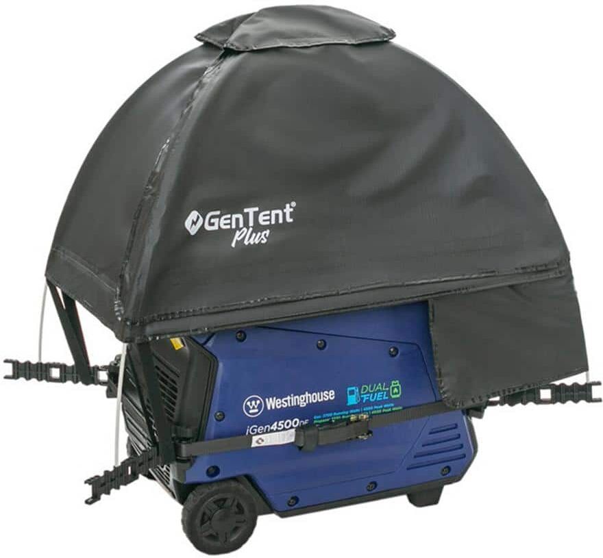 GenTent Generator Running Cover - Inverter Kit (Plus, Black) - for Fully Encased Inverter Generators