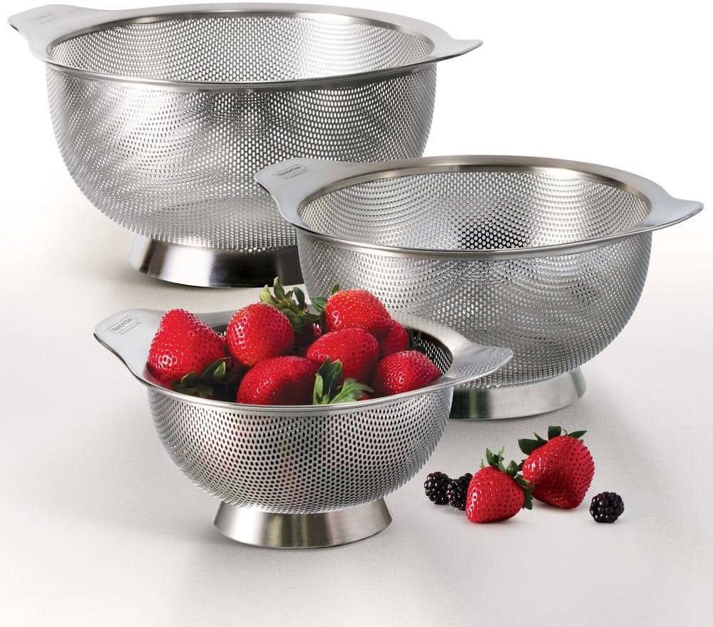 Tramontina Gourmet Stainless Steel Colanders (3-Pack)