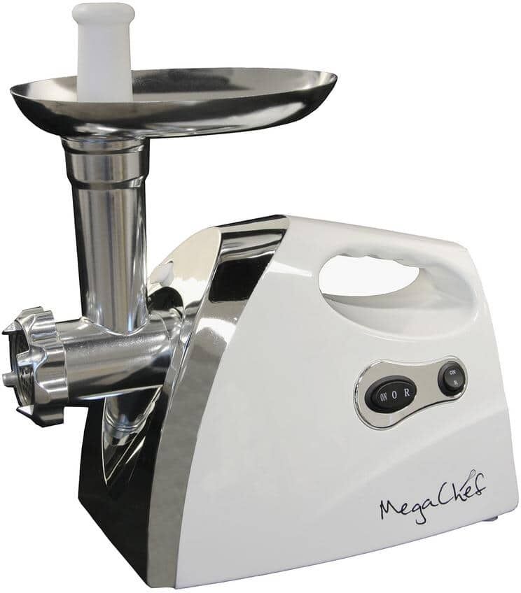 MegaChef MG-650 1200W Meat Grinder with Sausage and Kibbe Attachments