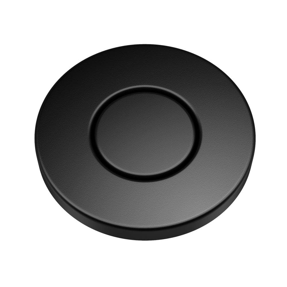 KRAUS Flat-Top Garbage Disposal Air Switch Button in Matte Black